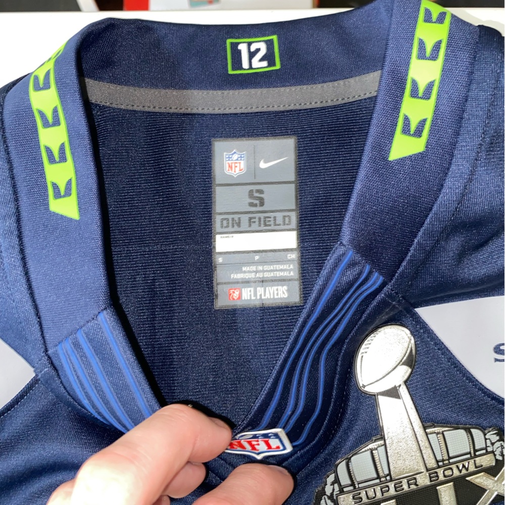 Seattle Seahawks Super Bowl XLIX #3 Russell Wilson NFL On Field Jersey | Size S - Picture 5 of 16
